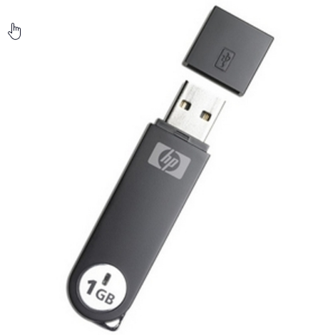 HP USB FLASH DRIVE 1GB FOR 1000 PHOTOS