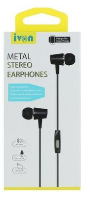 IVON METAL STEREO EARPHONES