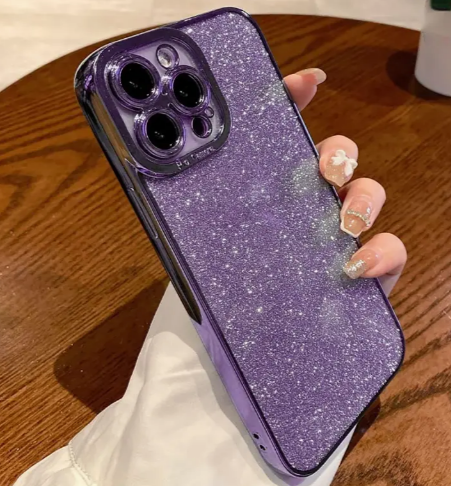 iPhone15 PRO MAX PURPLE GLITTERY