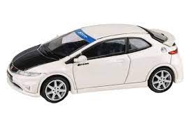 Para64 1:64 Honda Civic Type R FN2 2007 White/ carbon hood