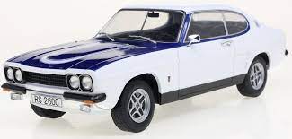 Model Car  1:18 Ford Capri MK1 RS 2600 1973 White/Blue