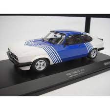 1:18 MINICHAMPS - Ford Capri 3.0 1978 White with Blue Stripes