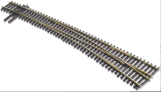 Peco Streamline HO Gauge SL-E8376 #7 Right hand  Curved Turnout