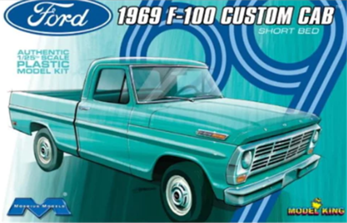 Moebius Models 1/25 1969 Ford F-100 Custom Cab