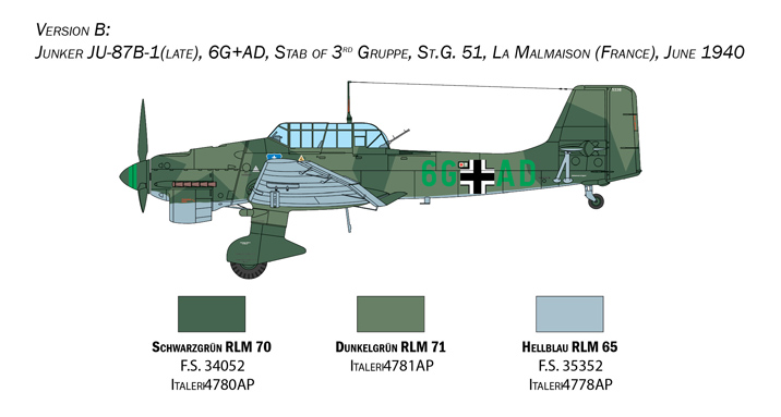 Italeri 1:48 Junkers Ju87B Stuka