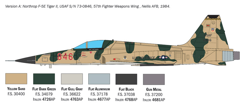 Italeri 1:48 F-5E Tiger II