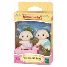 Sylvanian Family Flora Rabbit Twins