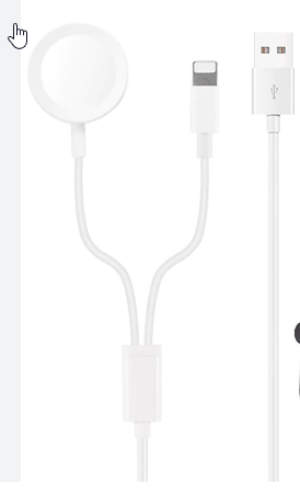 Apple I watch wireless charger with Lightning cable