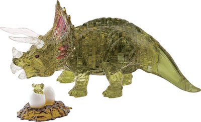 Crystal Puzzle Triceratops Green