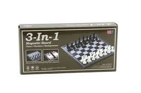 10" Magnetic 3 in 1 (Chess/Checkers/Backgammon)