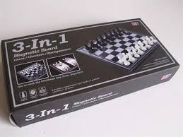 12.5" Magnetic 3 in 1 (chess/Checkers/Backgammon)