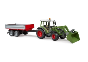 Bruder Fendt Vario 211 with Frontloader and Trailer