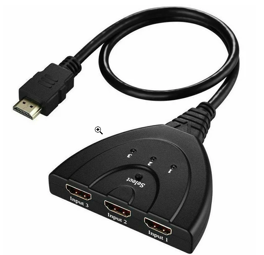 4K Ultra HD 3 Way HDMI Switch Box Splitter 1080P HDTV Auto 3 Port IN 1 OUT Cable