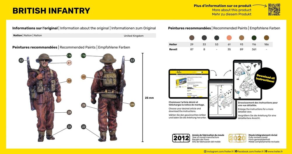 Heller 1/72 British Infantry 49604