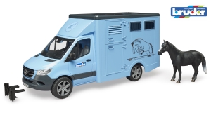 Bruder MB Sprinter Animal Transporter with horse