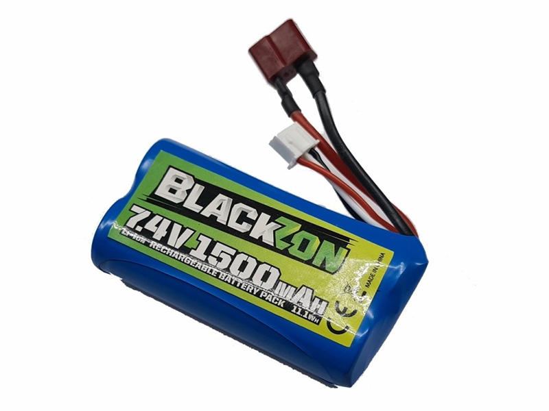 Blackzon LiIon 7.4v 1500mAh with Deans Plug