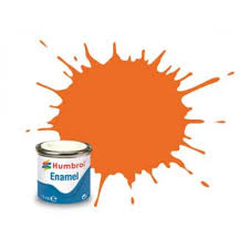 Humbrol Enamel Paint  Matt Orange  #46