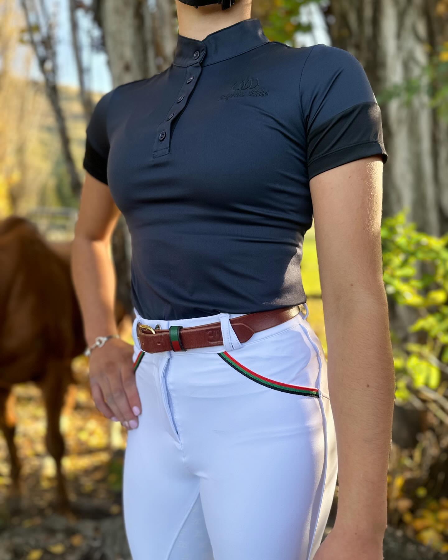 Equus Elite Competition Shirt Ladies Navy - Size L