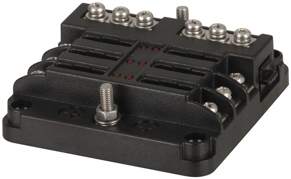 FUSE BLOCK BLADE 6WAY W/BUS BAR