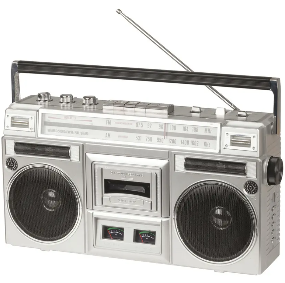 Ghetto Blaster with Bluetooth®, Cassette Player and Radio