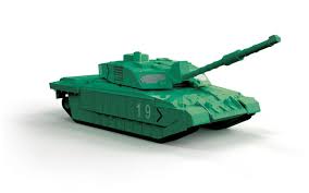 Airfix Quick Build Challenger Tank Green