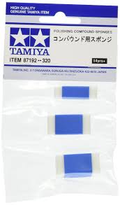 Tamiya Polishing Compound Sponge, 3 set 87192