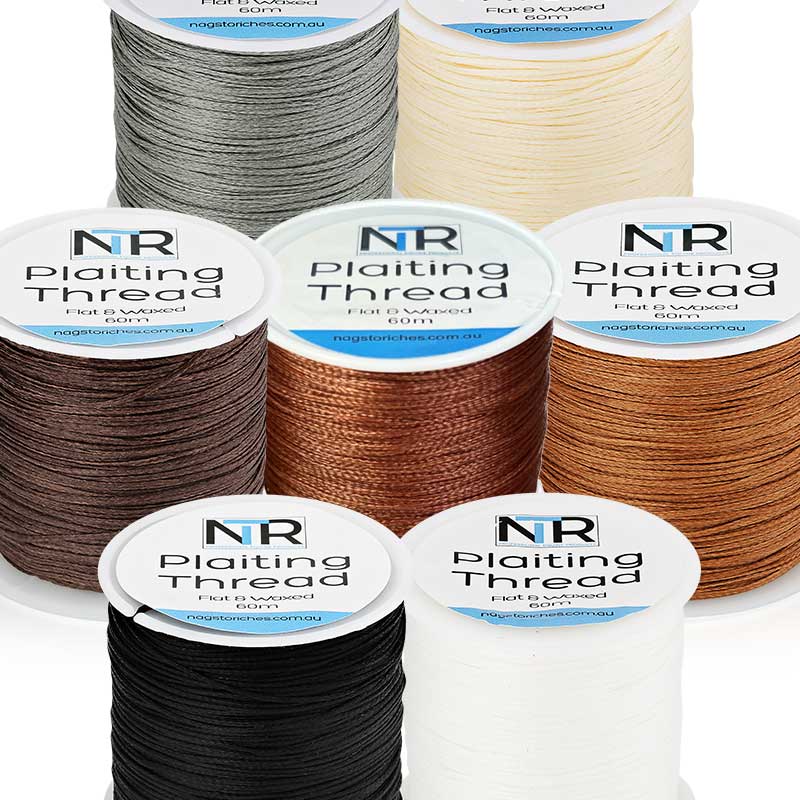 NTR Waxed Plaiting Thread - Black