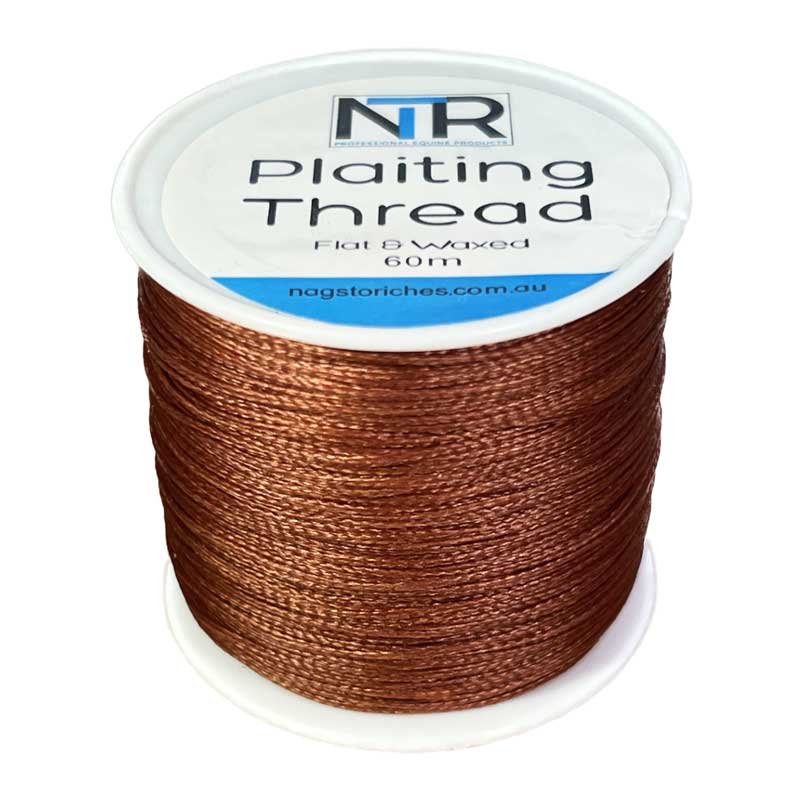 NTR Waxed Plaiting Thread - Chestnut