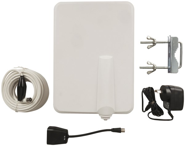 ANTENNA TV DIG UHF/VHF IN/OUT SLIM W/PSU