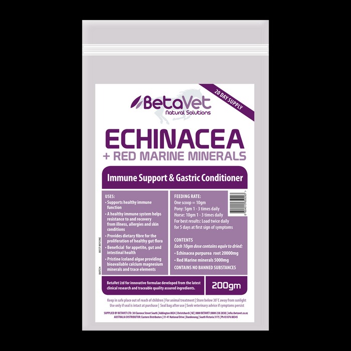 BetaVet Echinacea + Red Marine Minerals 200gm