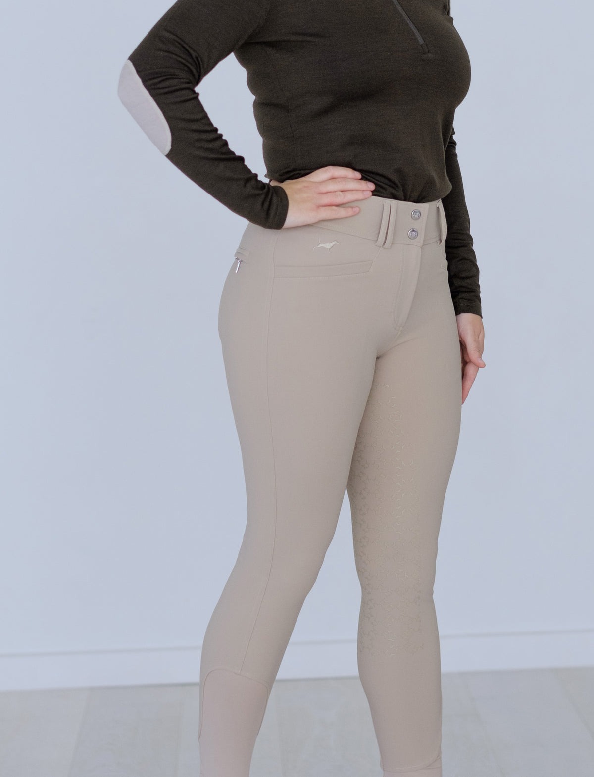 Beyond the Bit Beige Fleece Breech