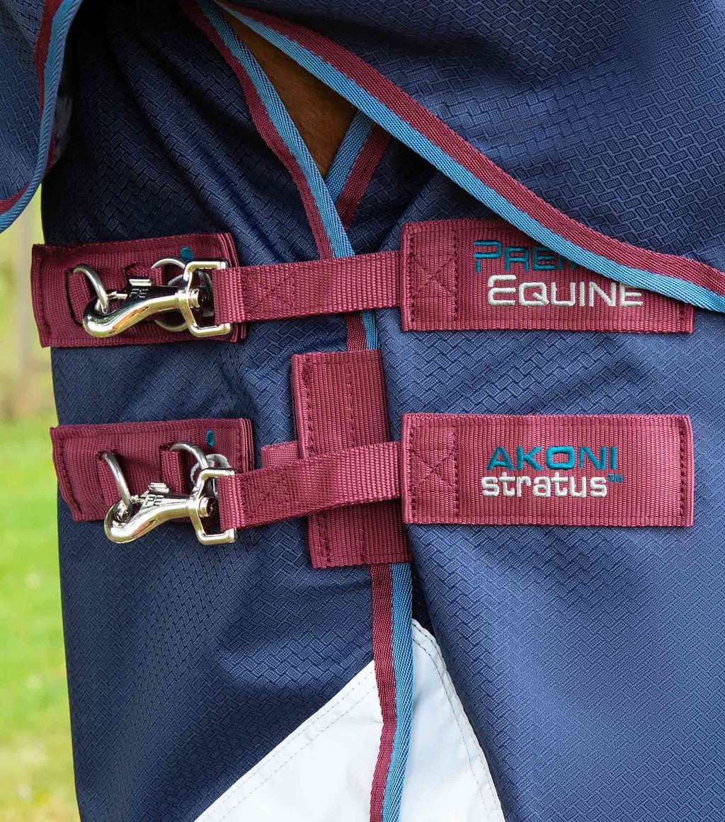 Premier Equine Akoni 0g Turnout Rug Navy  - NZ 4'3"