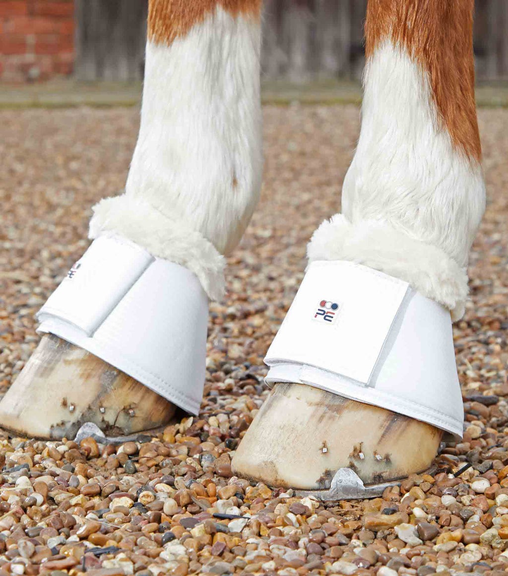 Premier Equine Carbon Tech Techno Wool Bell Boots White M