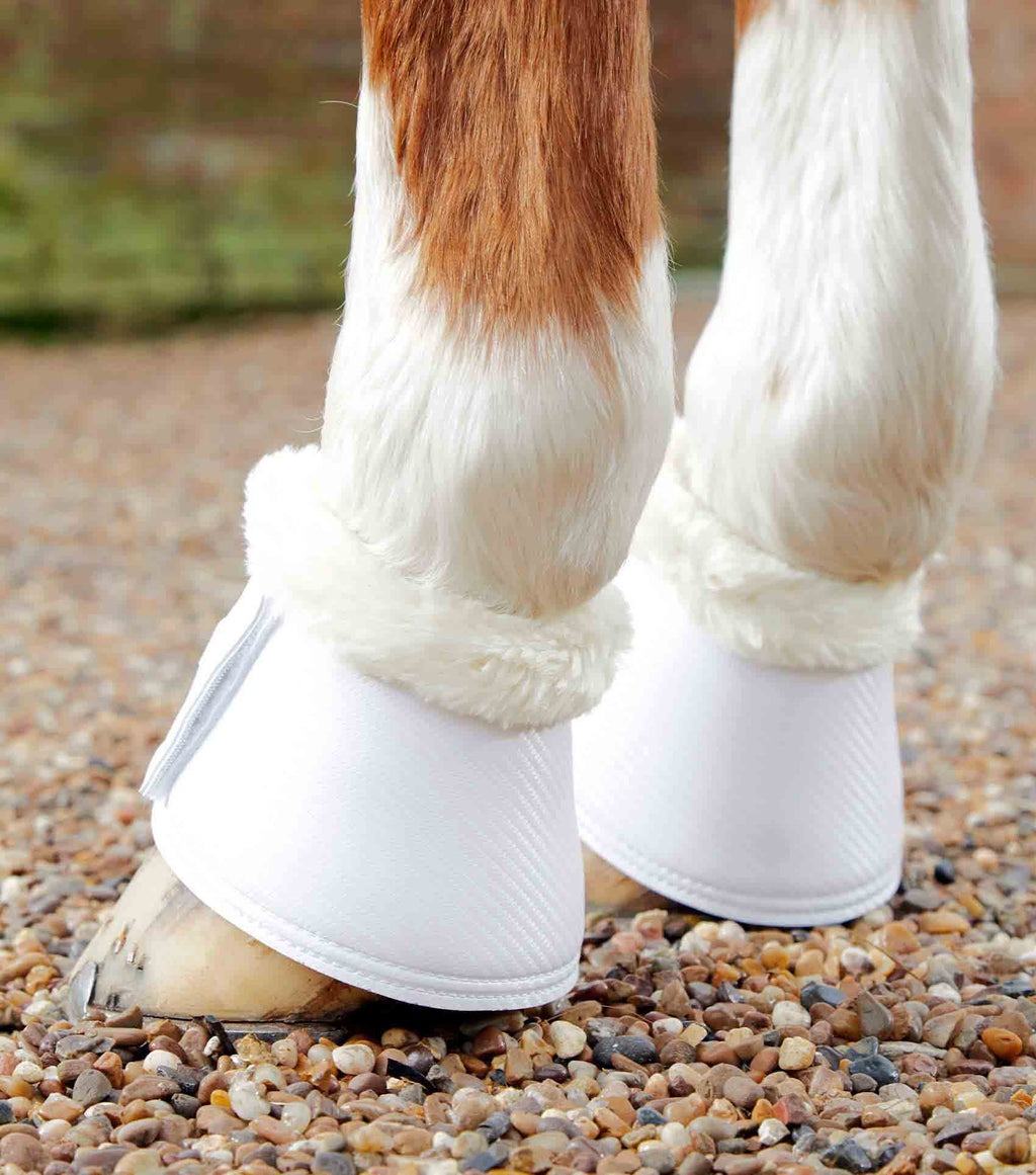 Premier Equine Carbon Tech Techno Wool Bell Boots White M