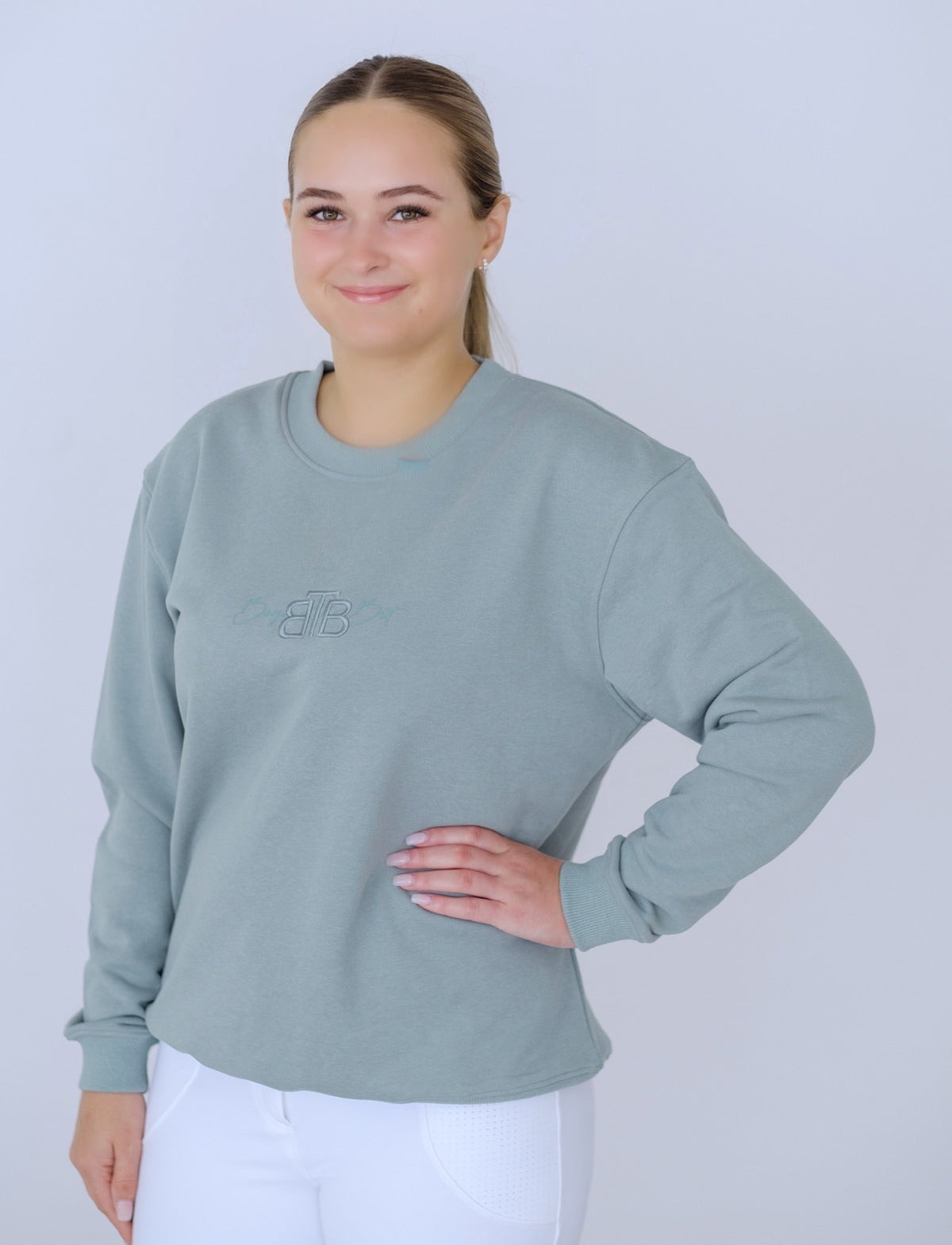 Beyond the Bit Sweatshirt - Soft Pink & Ocean