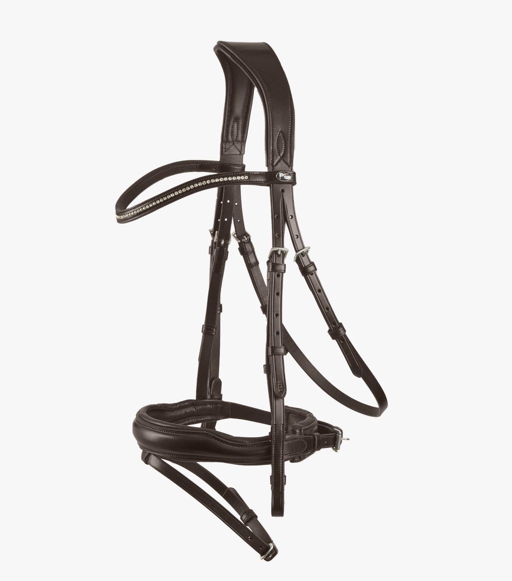 Premier Equine Stellazio Snaffle Bridle Cob Dark Brown