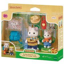 Sylvanian Family 5763 Exciting Exploration Set - Latte Cat Brother and Baby