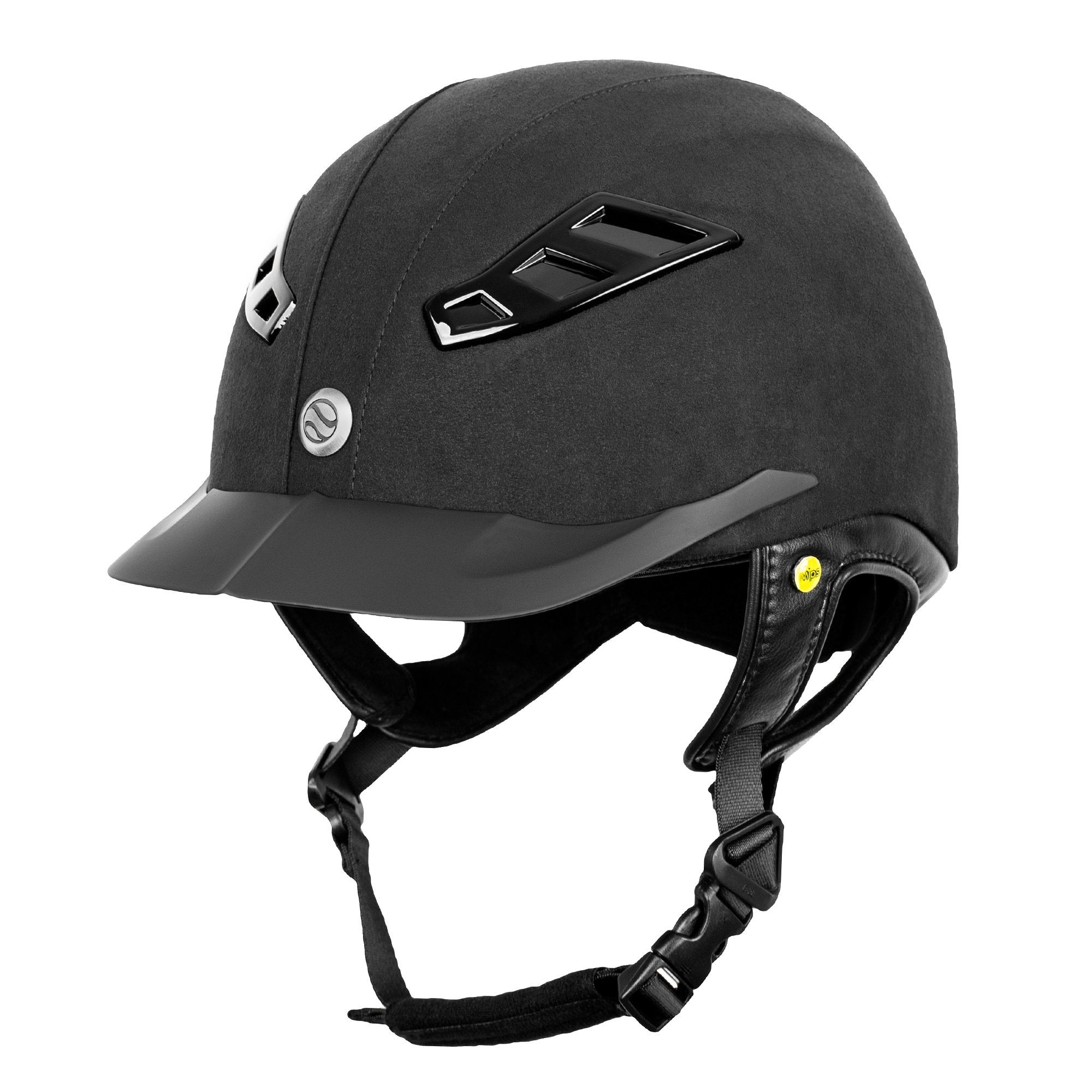 Back On Track Helmet EQ3 Lynx Microfibre New Vent Black - Size L