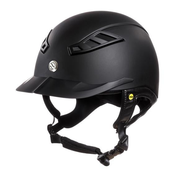 Back On Track Helmet EQ3 Lynx Smooth Top Black - Size L