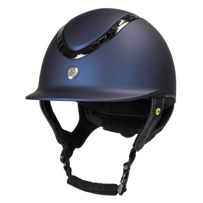 Back On Track Helmet EQ3 Pardus Screw Smooth Top Blue - Size S