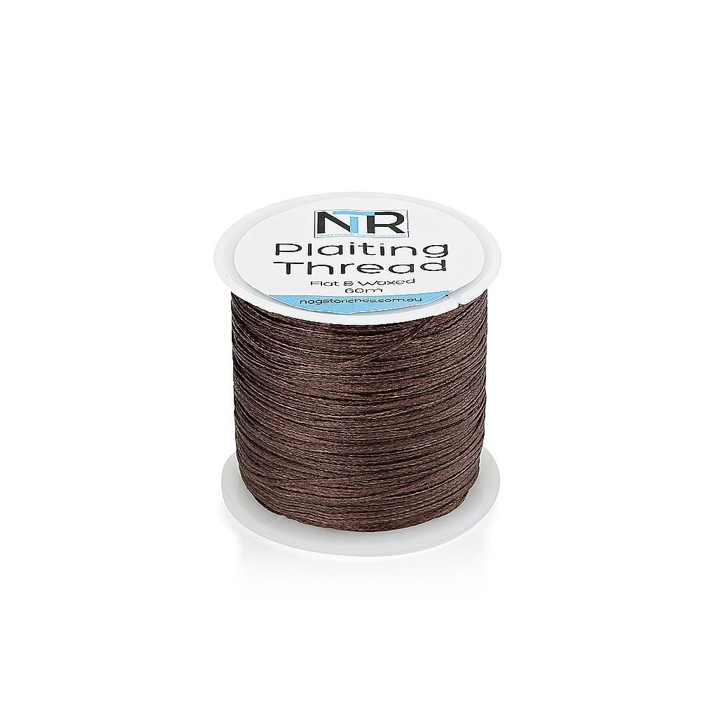 NTR Waxed Plaiting Thread - Brown