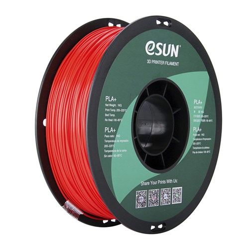 eSUN Red PLA+ Filament 1kg 1.75mm