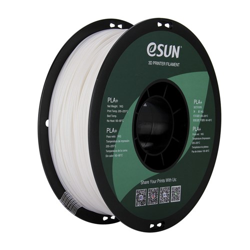 eSUN White PLA+ Filament 1kg 1.75mm - Save $6