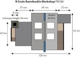 Metcalfe N Scale Ramshackle Workshop  PN186