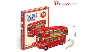 Double Decker Bus  3D Puzzle - Cubic Fun