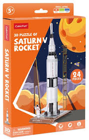 Saturn V Rocket   3D Puzzle - Cubic Fun
