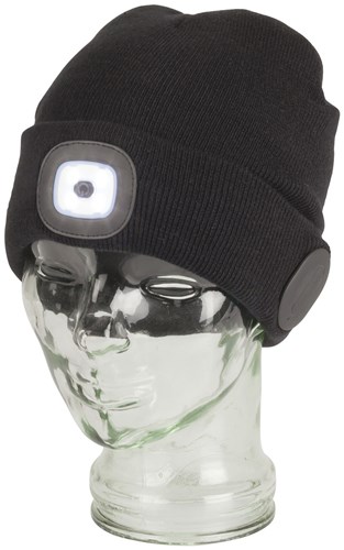 BEANIE B/T SPKR TORCH USB RECH BLK