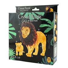 Crystal Puzzle Lion and Cub