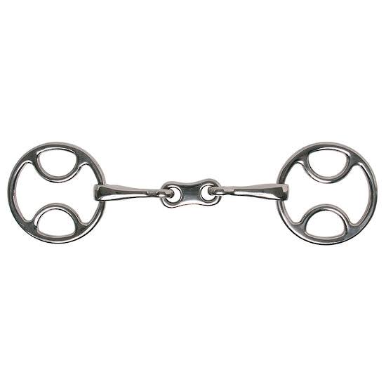 Blue Tag Snaffle Beval Ring French Mouth - Cob