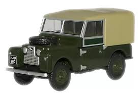 Oxford 1:76 Land Rover Series 1 88 Canvas Bronze Green